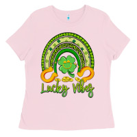 Bubblegum Pink lucky vibes Ladies Tee - Artiststas