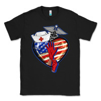 Black patriotic nurse love Classic Tee - BarkalooDesign