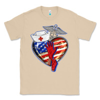 Mushroom patriotic nurse love Classic Tee - BarkalooDesign