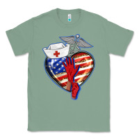 Patriotic Nurse Love Classic Tee | Teevron