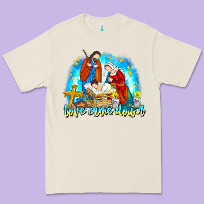 Love Came Down Premium Tee Designed By Cowhidedigitalart