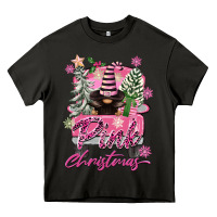 Asphalt Pink Christmas Truck Gnome Heavy Core Tee - FaDigitalArtStudio