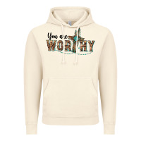 Vintage Artic you are worthy cross Vintage Hoodie - BarkalooDesign
