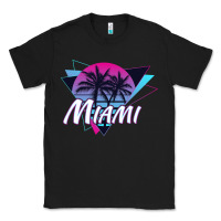 Black miami beach souvenir vintage 80s Classic Tee - linhVisuals
