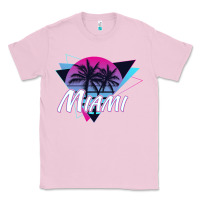 Bubblegum Pink miami beach souvenir vintage 80s Classic Tee - linhVisuals