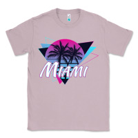 Lilac miami beach souvenir vintage 80s Classic Tee - linhVisuals
