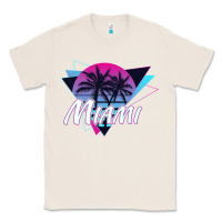 Natural miami beach souvenir vintage 80s Classic Tee - linhVisuals