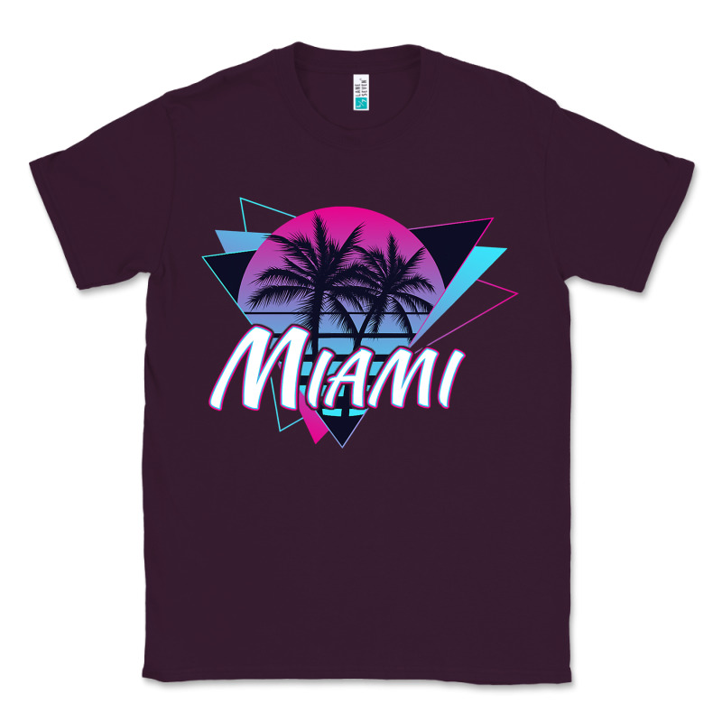Miami Beach Souvenir Vintage 80s Classic Tee by linhVisuals | Teevron