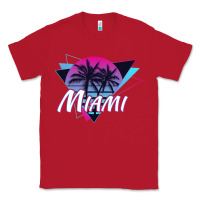 Red miami beach souvenir vintage 80s Classic Tee - linhVisuals