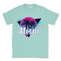 Seafoam miami beach souvenir vintage 80s Classic Tee - linhVisuals