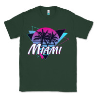 Sports Green miami beach souvenir vintage 80s Classic Tee - linhVisuals