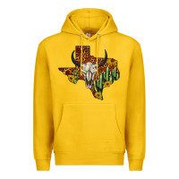 Lemon bull skull texas map western Premium Hoodie - BarkalooDesign