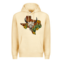 Pina Colada bull skull texas map western Premium Hoodie - BarkalooDesign