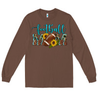 Chestnut western leopard camouflage sunflowers  glitter mom football Long Sleeve Tee - Artiststas