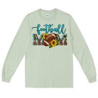 Matcha western leopard camouflage sunflowers  glitter mom football Long Sleeve Tee - Artiststas