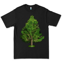 Black White Pine Tree Illustrations Premium Tee - LillyAllenDesigns
