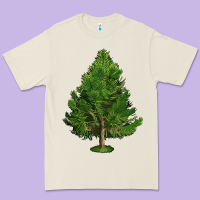 White Pine Tree Illustrations Premium Tee Designed By Lillyallendesigns