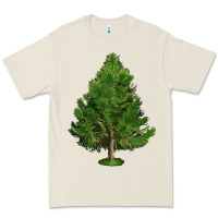 Bone White Pine Tree Illustrations Premium Tee - LillyAllenDesigns