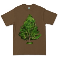 Cacao White Pine Tree Illustrations Premium Tee - LillyAllenDesigns