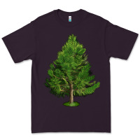 Plum White Pine Tree Illustrations Premium Tee - LillyAllenDesigns