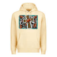 Pina Colada football cross aztec leopard background Premium Hoodie - RanaPortraitStore