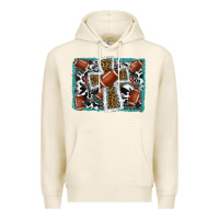 Tofu football cross aztec leopard background Premium Hoodie - RanaPortraitStore