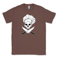 Chestnut chef skull and crossbones knives halloween Classic Tee - linhVisuals