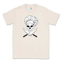 Natural chef skull and crossbones knives halloween Classic Tee - linhVisuals