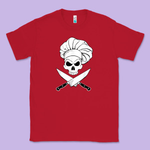 Chef Skull And Crossbones Knives Halloween Classic Tee Designed By Linhvisuals