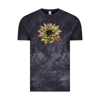 Cloud Black sun   fill purple sunflower Vintage Tee - LillyAllenDesigns