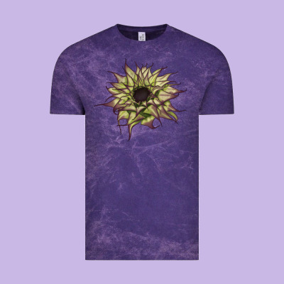 Sun   Fill Purple Sunflower Vintage Tee Designed By Lillyallendesigns