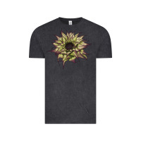 Vintage Black sun   fill purple sunflower Vintage Tee - LillyAllenDesigns
