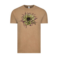 Vintage Coffee sun   fill purple sunflower Vintage Tee - LillyAllenDesigns