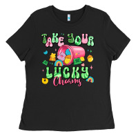 Black take your lucky charms st patricks Ladies Tee - Artiststas