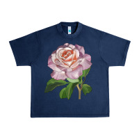 Navy belinda's blush rose Urban Heavy Tee - LillyAllenDesigns
