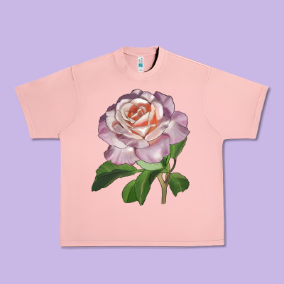 Belinda's Blush Rose Urban Heavy Tee Designed By Lillyallendesigns