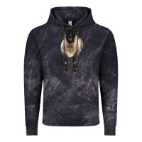 Cloud Black suffolk ewe front Vintage Hoodie - BarkalooDesign