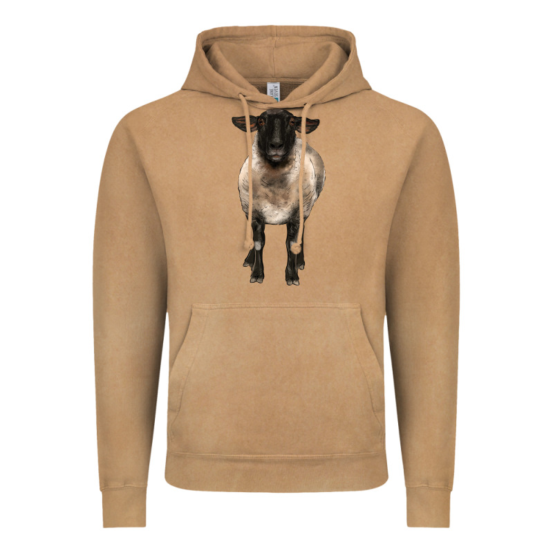 Suffolk Ewe Front Vintage Hoodie by BarkalooDesign | Teevron