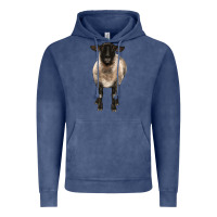 Vintage Denim suffolk ewe front Vintage Hoodie - BarkalooDesign