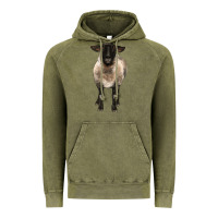 Vintage Olive suffolk ewe front Vintage Hoodie - BarkalooDesign