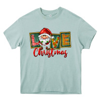 Arona Love Christmas Gnome Santa Heavy Core Tee - FaDigitalArtStudio