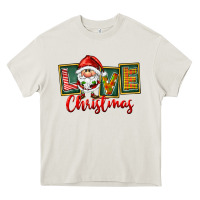 Cream Love Christmas Gnome Santa Heavy Core Tee - FaDigitalArtStudio