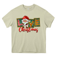 Mossy Love Christmas Gnome Santa Heavy Core Tee - FaDigitalArtStudio