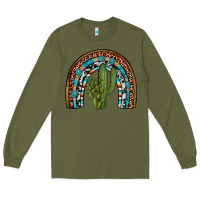 Army Green revize cactus gemstone rainbow Long Sleeve Tee - Artiststas