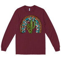 Burgundy revize cactus gemstone rainbow Long Sleeve Tee - Artiststas