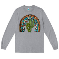 Heather Grey revize cactus gemstone rainbow Long Sleeve Tee - Artiststas