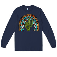 Navy revize cactus gemstone rainbow Long Sleeve Tee - Artiststas