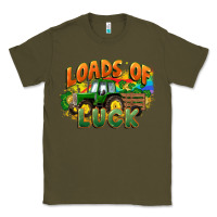 Army Green Loads of luck with tractor St. Patricks Day Classic Tee - FaDigitalArtStudio