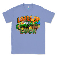 Colony Blue Loads of luck with tractor St. Patricks Day Classic Tee - FaDigitalArtStudio