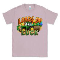 Lilac Loads of luck with tractor St. Patricks Day Classic Tee - FaDigitalArtStudio